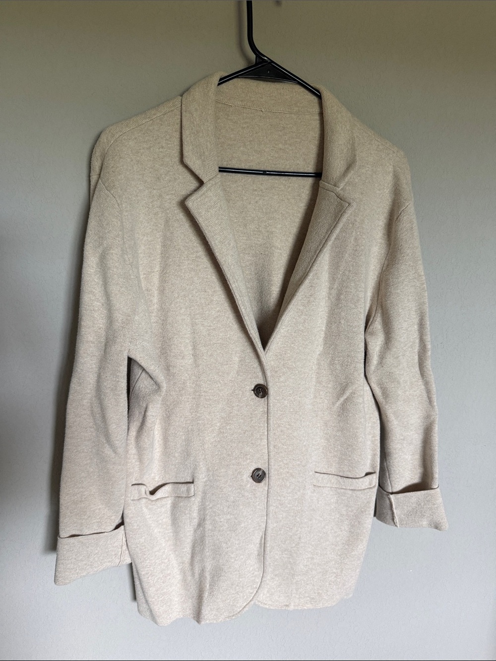 J. Crew Women's Neutral Beige Knit Blazer